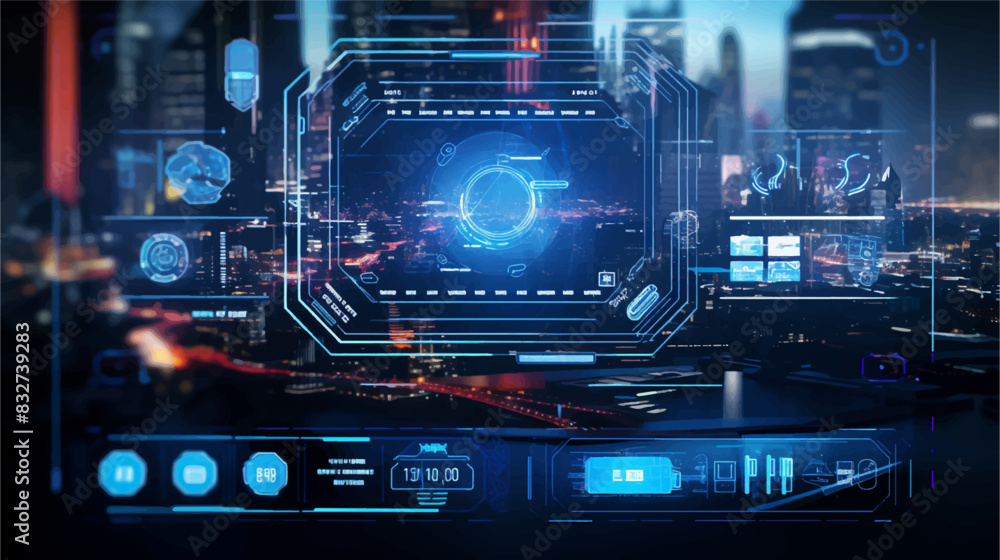 Abstract technology ui futuristic concept hud interface hologram ...