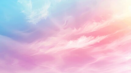 Wall Mural - Abstract gradient background in soft blurred pastel colors in ombre style