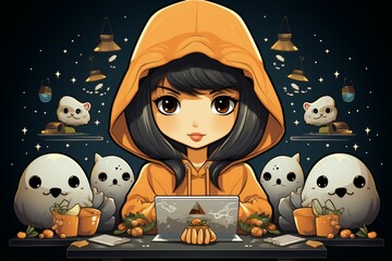 Canvas Print - A cunning and manipulative spy, gathering information and infiltrating enemy ranks. - Generative AI