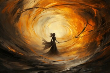 Wall Mural - a resilient and steadfast guardian, shielding allies from harm with unwavering resolve. - generative