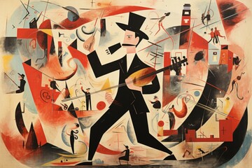 Wall Mural - A cunning and nimble swashbuckler, engaging in daring swordplay and acrobatic maneuvers. - Generative AI