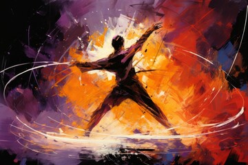 Wall Mural - A cunning and nimble swashbuckler, engaging in daring swordplay and acrobatic maneuvers. - Generative AI