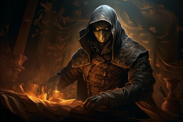 Sticker - a brooding and mysterious assassin, lurking in the shadows and eliminating targets with lethal preci