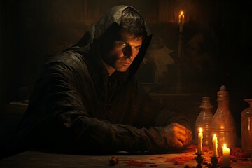 Sticker - a brooding and mysterious assassin, lurking in the shadows and eliminating targets with lethal preci