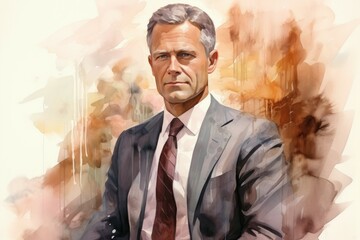 Canvas Print - A charismatic and influential diplomat, skilled in negotiation and resolving conflicts. - Generative AI