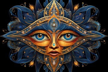 Wall Mural - a wise and revered oracle, gifted with prophetic visions and cosmic insight. - generative ai