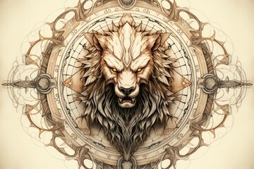 Wall Mural - A fearless and mighty berserker, unleashing devastating attacks with unbridled fury. - Generative AI