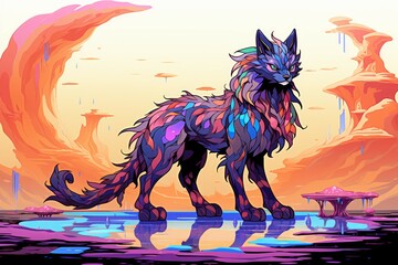 Wall Mural - A skilled and adaptable shape-shifter, assuming different forms to suit various situations. - Generative AI