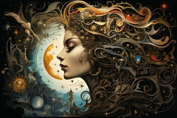 Wall Mural - A skilled and adaptable shape-shifter, assuming different forms to suit various situations. - Generative AI