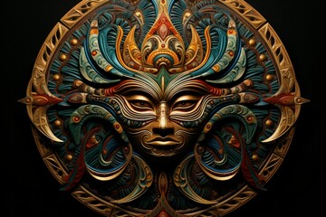 Canvas Print - A master of illusion magic, deceiving enemies with vivid phantasms and trickery. - Generative AI