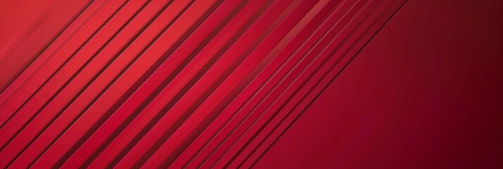 Wall Mural - Red background with red gradient lines in the style of technology Generative AI