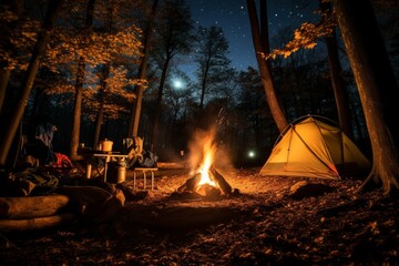 Sticker - Camping - Generative AI