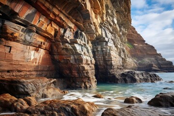 Sticker - Coastal cliffs - Generative AI