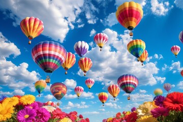 Poster - Hot air balloons - Generative AI