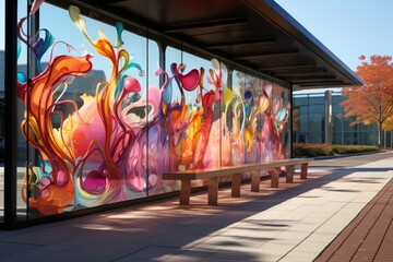 Wall Mural - Outdoor art installations - Generative AI