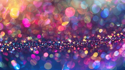 Wall Mural - Brightly colored abstract bokeh background created with lurex fabric with a shallow depth of field