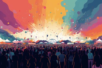 Poster - Music festivals - Generative AI