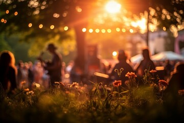 Sticker - Summer concerts in the park - Generative AI