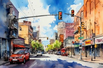 Naklejka na meble Street art - Generative AI