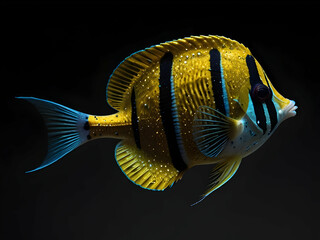 Wall Mural - Beautiful butterfly Fish HD Quality Realistic AI Image