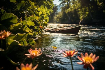 Poster - Summer kayaking - Generative AI