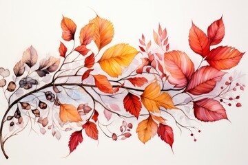 Wall Mural - Fall foliage - Generative AI