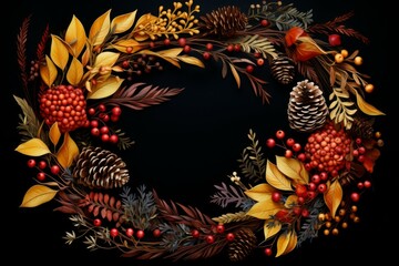 Poster - Wreaths and garlands - Generative AI