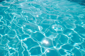 Wall Mural - Blue summer pool background. No people


