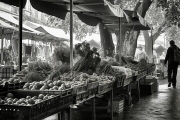 Canvas Print - Farmers' markets - Generative AI