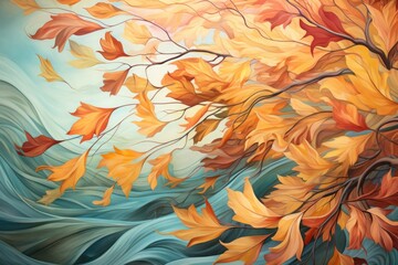 Wall Mural - Windy days - Generative AI