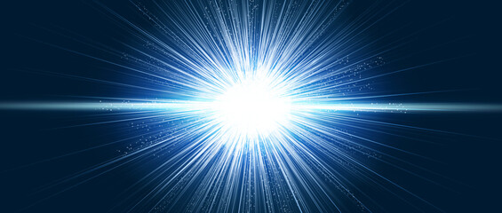 Wall Mural - particle explosion radiation