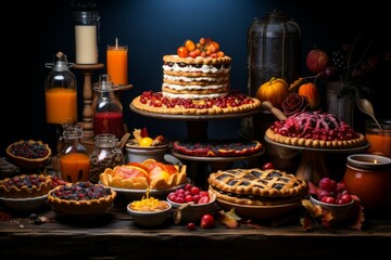 Sticker - Autumn desserts - Generative AI