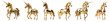 © Rawpixel.com - 3d gold unicorn png element set on transparent background