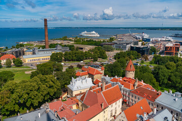 Wall Mural - Port of Tallinn (Old City Harbour) in Tallinn, Estonia