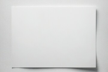 blank white paper on white background