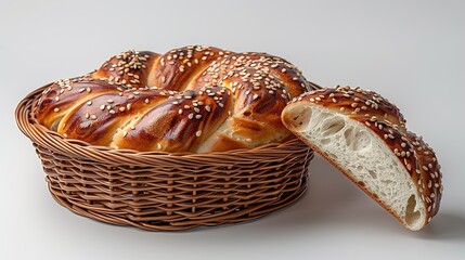 Wall Mural - basket with bread