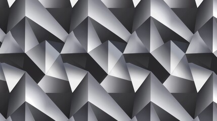 Wall Mural - seamless pattern, dark grey and white geometric design with a subtle gradient in the background 