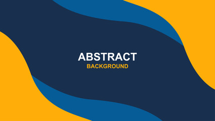 Simple abstract vector background with orange and blue wavy shapes, Suitable for Wallpapers, templates, banners, posters, cards, web and pages