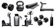 © Rawpixel.com - dark black fitness equipment set