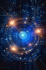 Wall Mural - abstract technological background