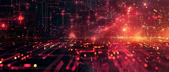 Wall Mural - abstract technological background