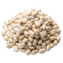 Sticker - white beans isolated on white