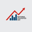 © Binoy - National Statistics Day vector, illustration. Minimalist & Creative concept Design.