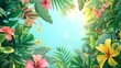 © fayyasin99 - vector summer background with blue sky weather and beautiful flowers bottom view