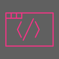 Coding icon Design