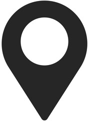 Wall Mural - Map marker icon isolated on white background.