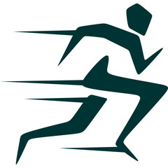 Wall Mural - Running Logo