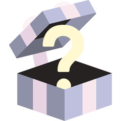 Sticker - Gift Box Illustration