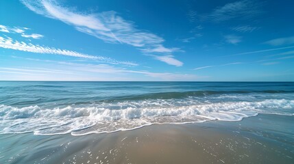 Wall Mural - quiet beach waves 