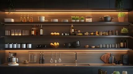 Wall Mural - kitchen modern open img